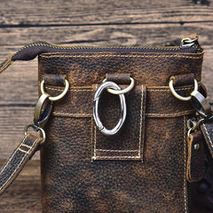 Leather Belt Pouch Mens Cases Waist Bag Hip Pack Belt Bag Fanny Pack Bumbag for Men - imessengerbags