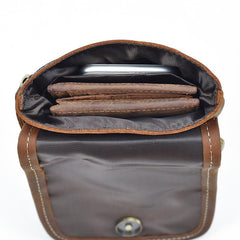 Leather Belt Pouch Mens Small Cases Waist Bag Hip Pack Belt Bag Fanny Pack Bumbag for Men