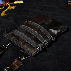 Leather Belt Pouch Mens Small Cases Waist Bag Hip Pack Belt Bag Fanny Pack Bumbag for Men - imessengerbags