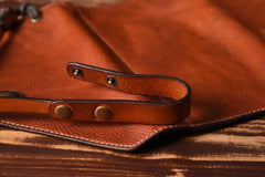 Handmade Mens Cool Leather Chain Wallet Biker Trucker Wallet with Chain for Men - imessengerbags