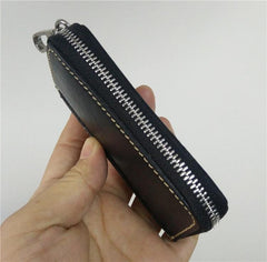 Handmade Mens Leather Biker Key Wallets Cool Small Key Wallet Key Holders