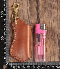 Cool Mens Leather disposable Lighter Case with Loop lighter Holder with clips