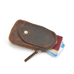 Handmade Leather Mens Cool Chest Bag Sling Bag Crossbody Bag Travel Bag Hiking Bag for men - imessengerbags