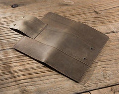 Handmade Leather Mens Travel Wallet Passport Leather Wallet Long Phone Wallets for Men