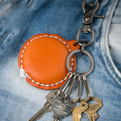 Handmade Leather Mens Cool Key Wallet Lighter Holder Pouch Key Holder for Men - imessengerbags