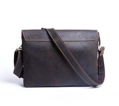 Handmade Leather Mens Cool Messenger Bag Chest Bag Bike Bag Cycling Bag for men