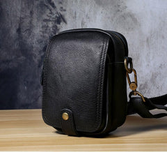 Leather Belt Pouch Mens Small Cases Waist Bag Hip Pack Belt Bag Fanny Pack Bumbag for Men - imessengerbags