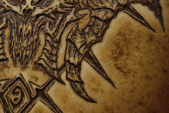 Handmade Leather Tooled Diablo3 Mens billfold Wallet Cool Leather Wallet Slim Wallet for Men - imessengerbags