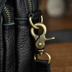 Leather Belt Pouch Mens Small Cases Waist Bag Hip Pack Belt Bag Fanny Pack Bumbag for Men - imessengerbags