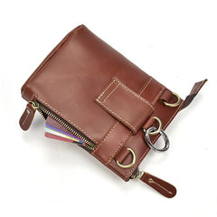 Leather Belt Pouch Mens Cases Waist Bag Hip Pack Belt Bag Fanny Pack Bumbag for Men - imessengerbags