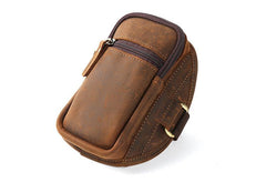 Handmade Leather Mens Running Armband for Cell Phones Sleeve Pouch Arm Case - imessengerbags
