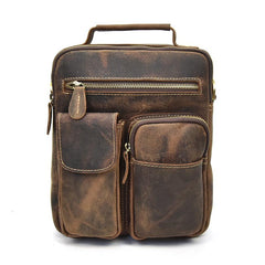 Genuine Leather Mens Cool Messenger Bag Work Bag Satchel Bag Briefcase Bag for men - imessengerbags