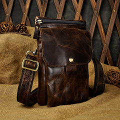 Leather Belt Pouch Mens Small Cases Waist Bag Hip Pack Belt Bag Fanny Pack Bumbag for Men