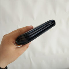 [On Sale] Handmade Vintage Mens Leather Long Wallet Cool Long Wallets for Men