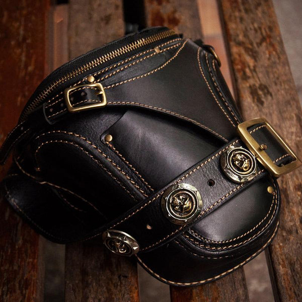 Leather Belt Pouch Mens Small Cases Waist Bag Hip Pack Belt Bag Fanny Pack Bumbag for Men - imessengerbags