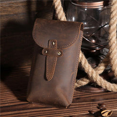 Leather Belt Pouch Mens Small Cases Waist Bag Hip Pack Belt Bag Fanny Pack Bumbag for Men