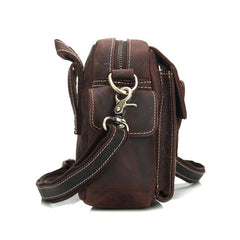 Cool Leather Mens Camera Bag Small Shoulder Bag Crossbody Bag For Men