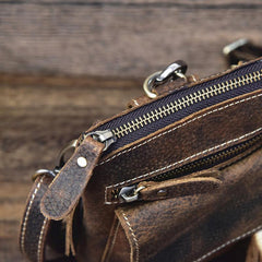 Leather Belt Pouch Mens Cases Waist Bag Hip Pack Belt Bag Fanny Pack Bumbag for Men