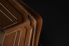 Handmade Leather Tooled Predator Mens billfold Wallet Cool Leather Wallet Slim Wallet for Men - imessengerbags