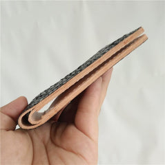 [On Sale] Handmade Cool Mens Snake Skin Small Wallet Slim billfold Wallets with Zippers