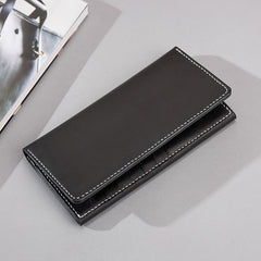 Handmade Leather Mens Clutch Wallet Cool Leather Wallet Long Phone Wallets for Men - imessengerbags