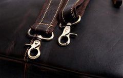 Genuine Leather Mens Cool Weekender Bag Travel Bag Duffle Bags Briefcase Messenger Bag for men