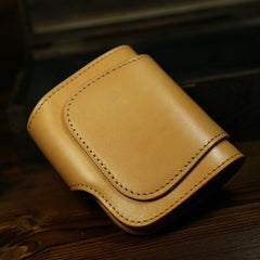 Handmade Leather Biker Wallet Mens Cool Chain Wallet Trucker Wallet with Chain - imessengerbags