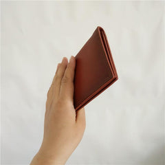 [On Sale] Handmade Vintage Mens Leather Long Wallets Bifold Long Wallet for Men