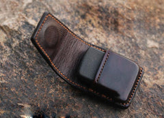 Cool Mens Leather Zippo Lighter Cases with Loop Zippo lighter Holder with clips