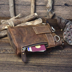 Leather Belt Pouch Mens Cases Waist Bag Hip Pack Belt Bag Fanny Pack Bumbag for Men - imessengerbags