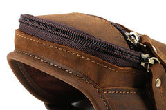 Handmade Leather Mens Running Armband for Cell Phones Sleeve Pouch Arm Case - imessengerbags