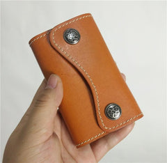 Handmade Mens Leather Biker Key Wallets Cool Small Key Wallets Key Holders - imessengerbags