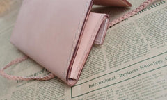 Cool Leather Mens Clutch Long Wallets Handmade Vintage Long Wallet for Women
