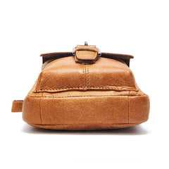 Leather Belt Pouch Mens Small Cases Waist Bag Hip Pack Belt Bag Fanny Pack Bumbag for Men - imessengerbags