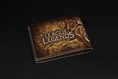 Handmade Leather Tooled League of Legends LOL Ahri the Nine-Tailed Fox Mens billfold Wallet Cool Leather Wallet Slim Wallet for Men - imessengerbags