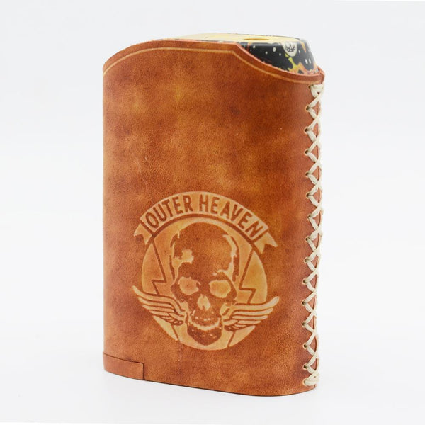 Handmade Leather Brown Mens ASVAPE MICHAEL Cigarette Case Holder for Men
