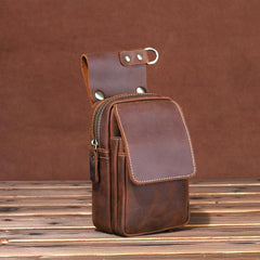 HANDMADE LEATHER MENS WAIST BAG HIP PACK BELT BAG FANNY PACK BUMBAG FOR MEN - imessengerbags