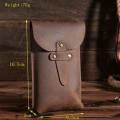 Leather Belt Pouch Mens Small Cases Waist Bag Hip Pack Belt Bag Fanny Pack Bumbag for Men