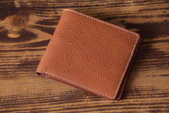 Handmade Leather Mens Cool Wallet Men Slim Wallets Front Pocket Wallet for Men - imessengerbags