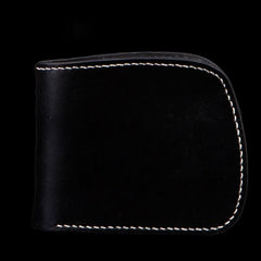 Handmade Leather Bifold Mens billfold Wallet Cool Slim Wallet Biker Wallet for Men - imessengerbags
