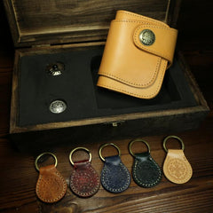 Handmade Leather Biker Wallet Mens Cool Chain Wallet Trucker Wallet with Chain - imessengerbags