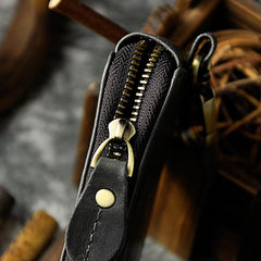 Handmade Leather Mens Cool Key Wallet Car Key Holder Case Card Wallet for Men - imessengerbags