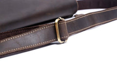 Handmade Leather Mens Cool Messenger Bag Chest Bag Bike Bag Cycling Bag for men