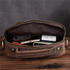 Genuine Leather Mens Cool Messenger Bag Work Bag Satchel Bag Briefcase Bag for men - imessengerbags