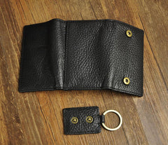 Handmade Leather Mens Cool Key Wallet Change Coin Wallet Key Holder Case Card Wallet for Men - imessengerbags