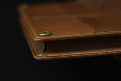 Handmade Leather Tooled Hobbit Mens Long Wallet Cool Leather Wallet Clutch Wallet for Men - imessengerbags
