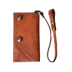 Handmade Mens Cool Leather Chain Wallet Biker Trucker Wallet with Chain for Men - imessengerbags