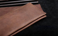 Handmade Leather Mens Cool Long Leather Wallet Clutch Wristlet Wallet for Men - imessengerbags