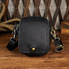 Leather Belt Pouch Mens Small Cases Waist Bag Hip Pack Belt Bag Fanny Pack Bumbag for Men - imessengerbags