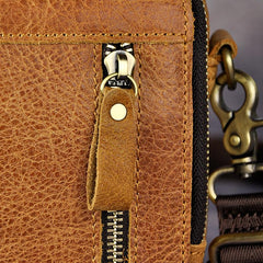 Leather Belt Pouch Mens Small Cases Waist Bag Hip Pack Belt Bag Fanny Pack Bumbag for Men - imessengerbags